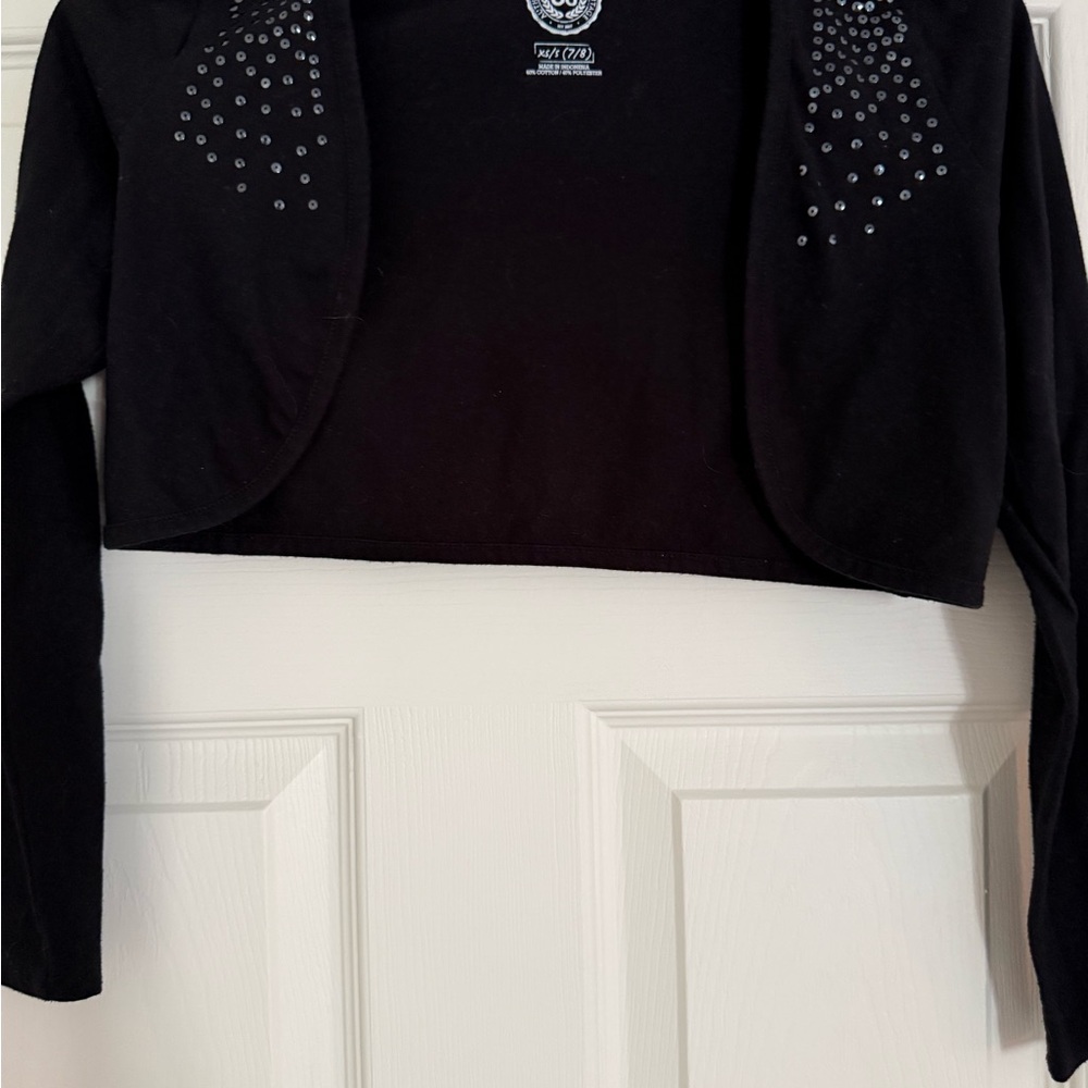 SO Black Studded Women's Shrug